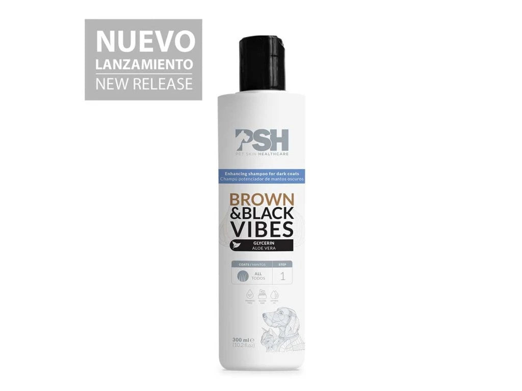 PSH Brown &amp; Black Vibes – shampoo for highlighting brown and black fur 300 ml