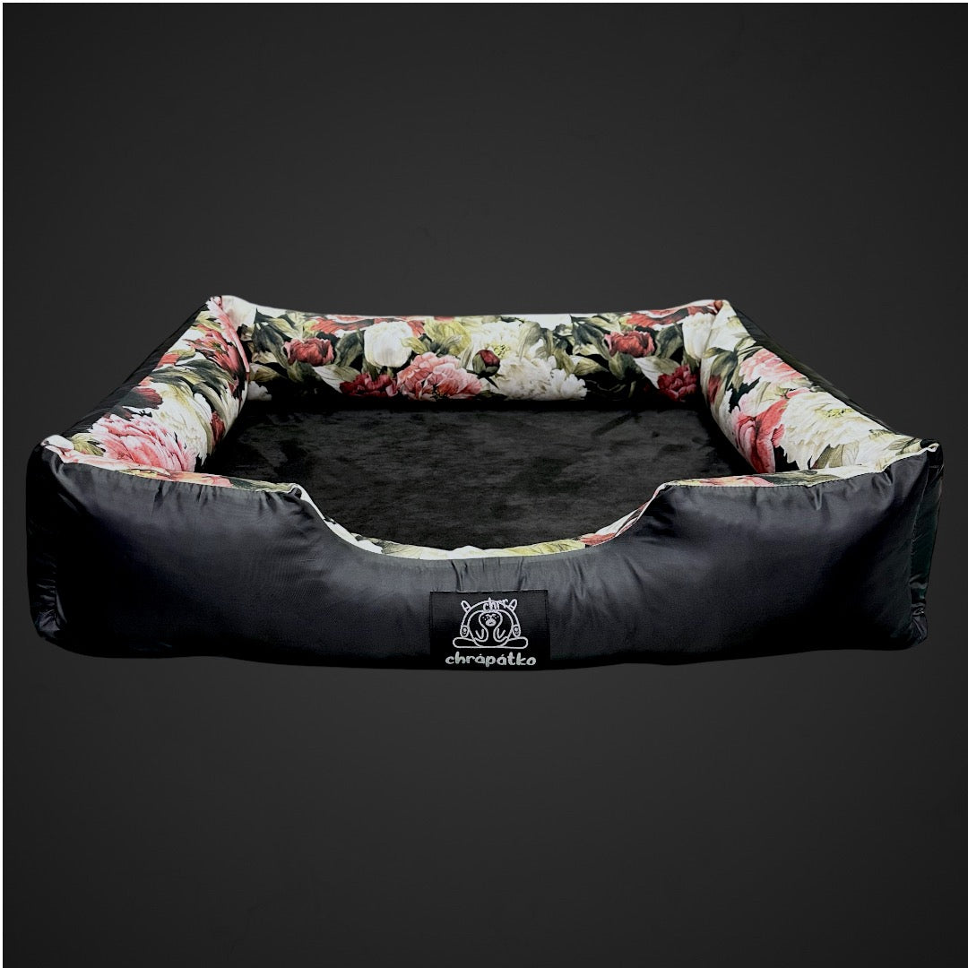 Peonies dog bed