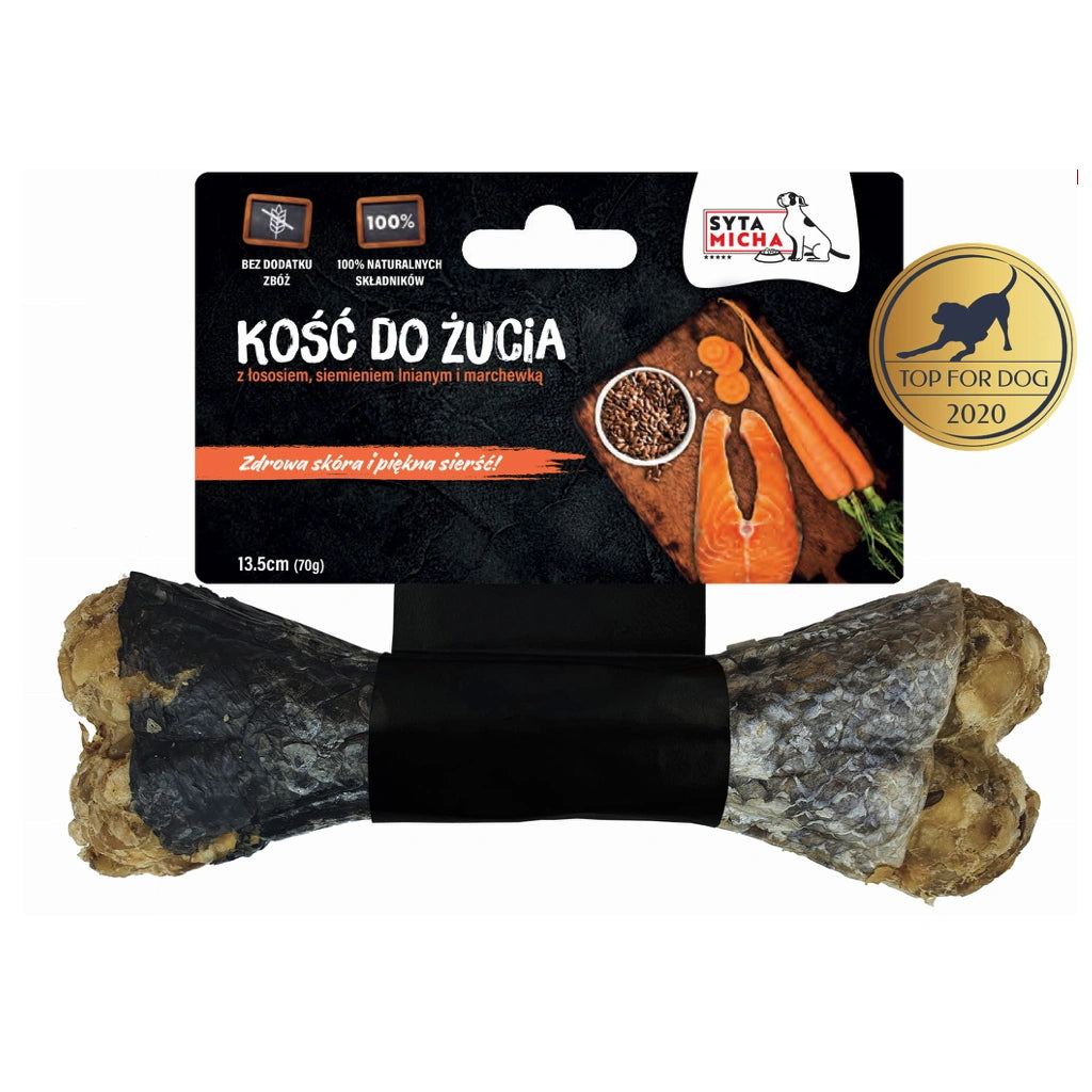 Bone – For beautiful coat and skin – Salmon and flaxseed, 13.5 cm