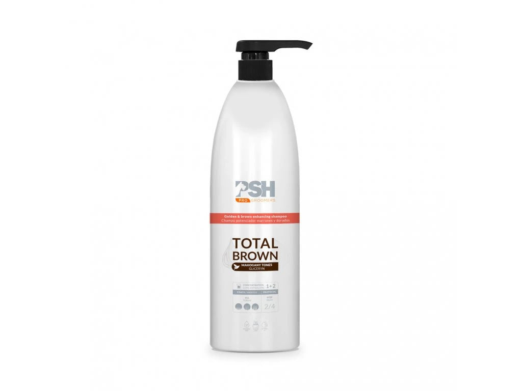 PSH – Total Brown Shampoo for highlighting golden and brown fur 1 l