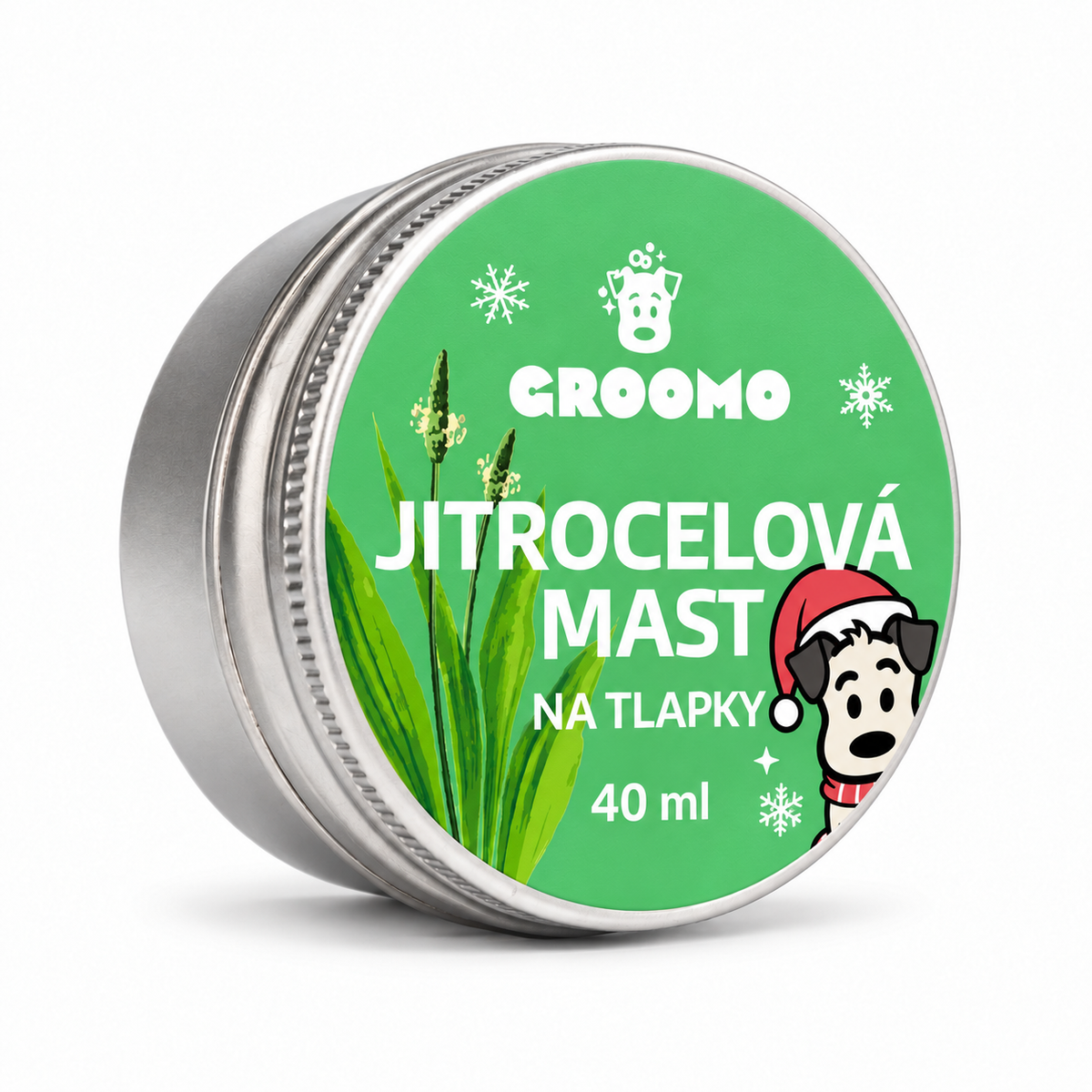 Vánoční Groomo mast pro psy – jitrocelová