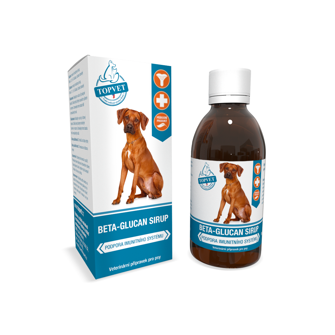 TOPVET - Sirup Beta-Glucan pre psov