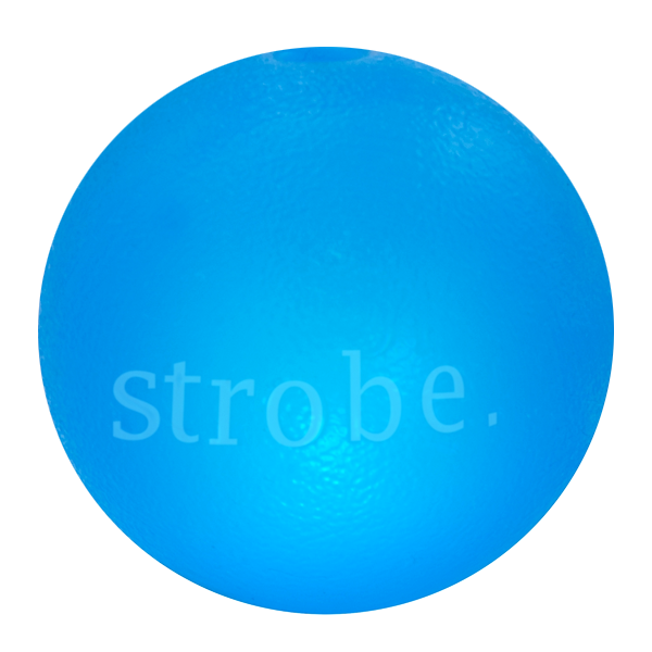 Orbee - Tuff Ball Strobe - Loptička blikajúca, 7,5 cm, modrý