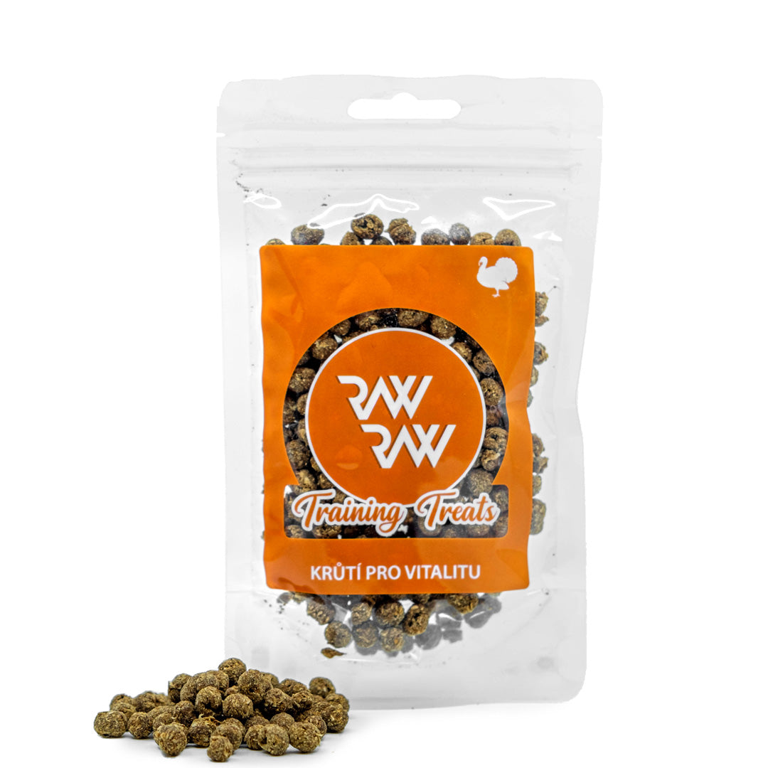 RAW RAW Training Treats Morčacie pre vitalitu 60g