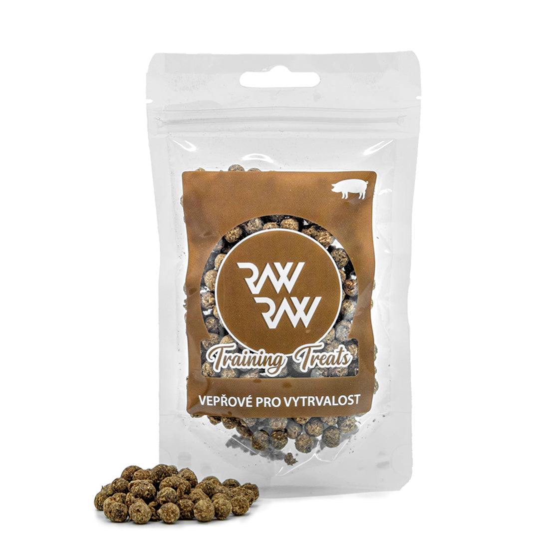 RAW RAW Training Treats Bravčové pre vytrvalosť 60g