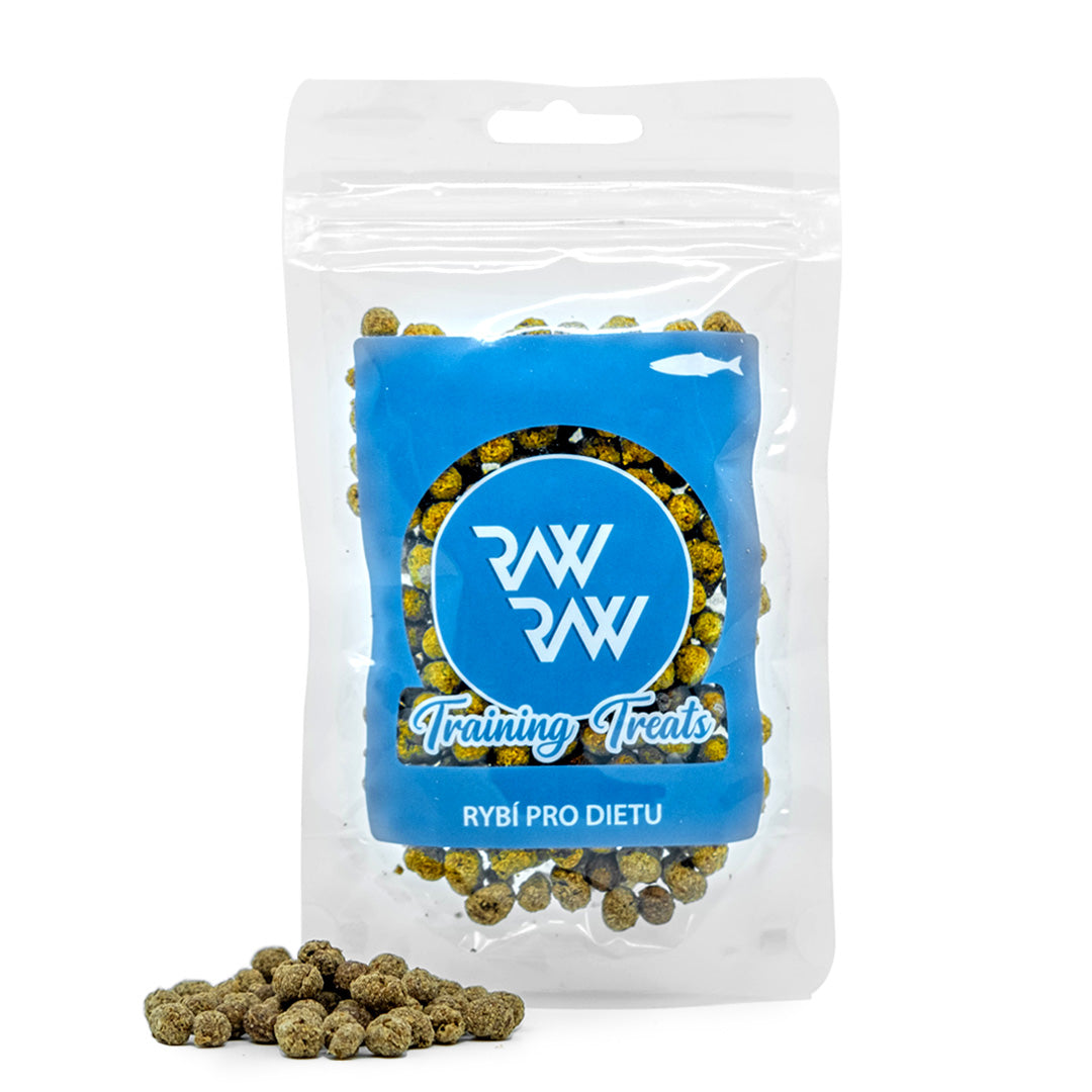 RAW RAW Training Treats Rybie pre diétu 60g