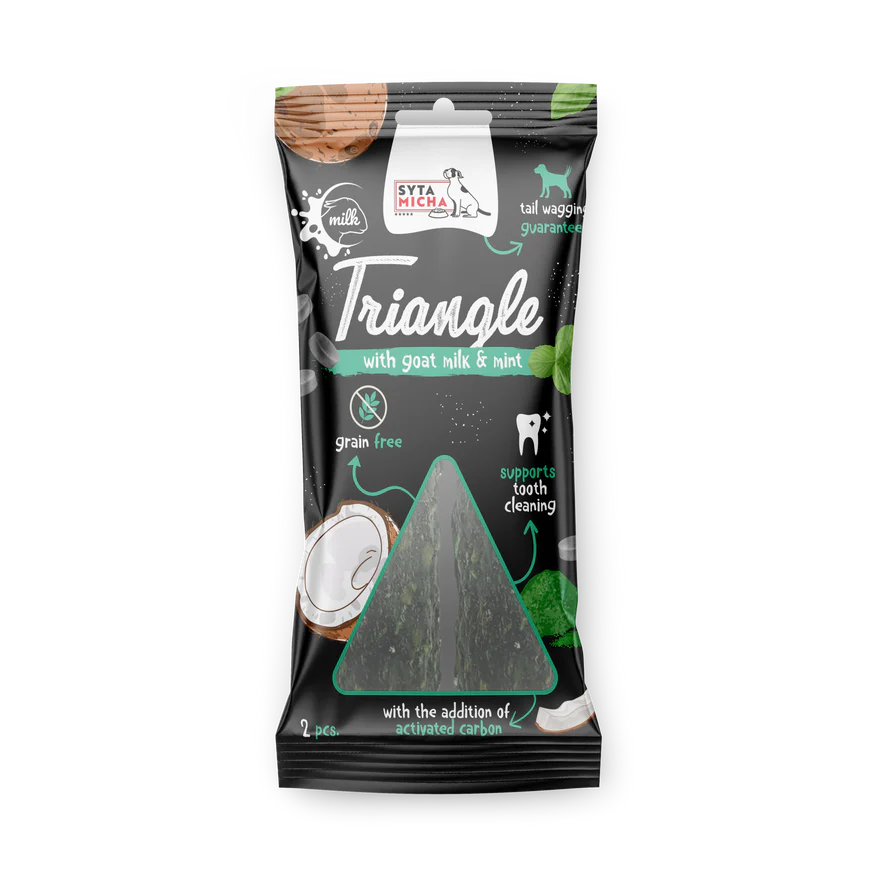 Activated charcoal triangle, 13cm - 2 pcs
