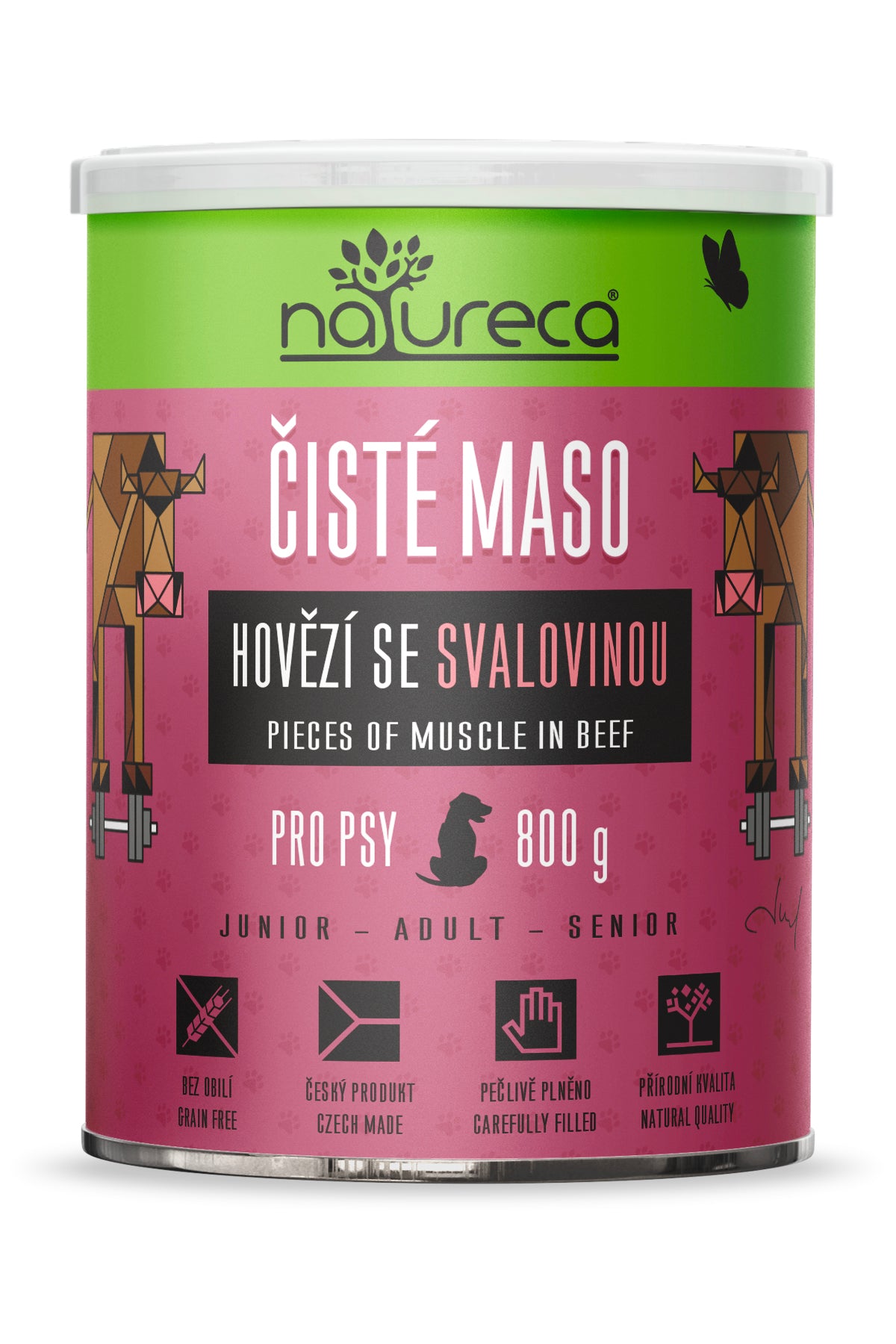 Konzerva Natureca - Hovězí se svalovinou