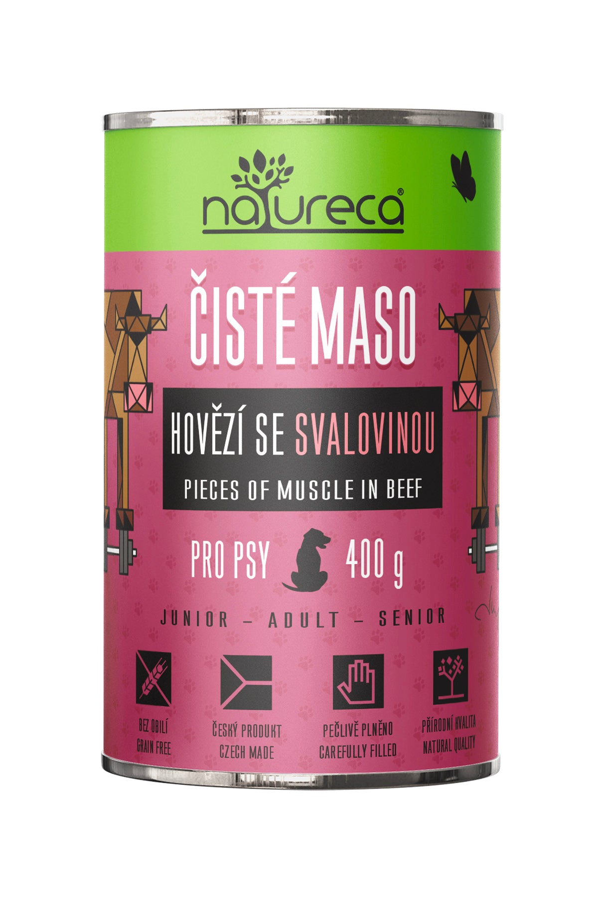 Konzerva Natureca - Hovězí se svalovinou