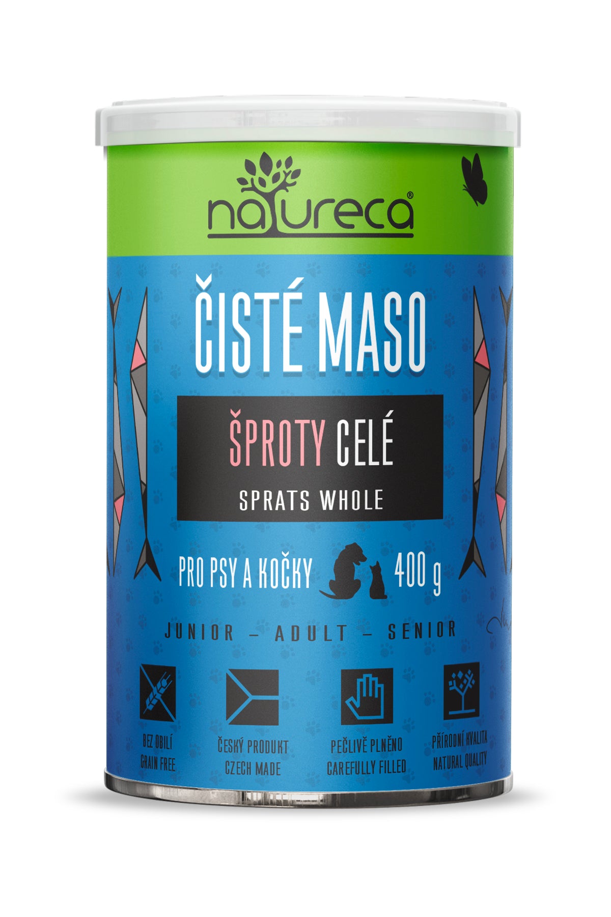 Konzerva Natureca - Šproty celé 400g